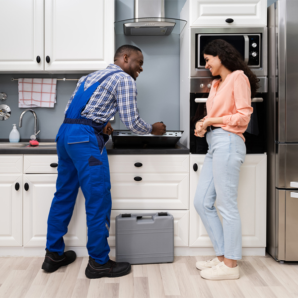 can you provide an estimate for cooktop repair before beginning any work in Pink